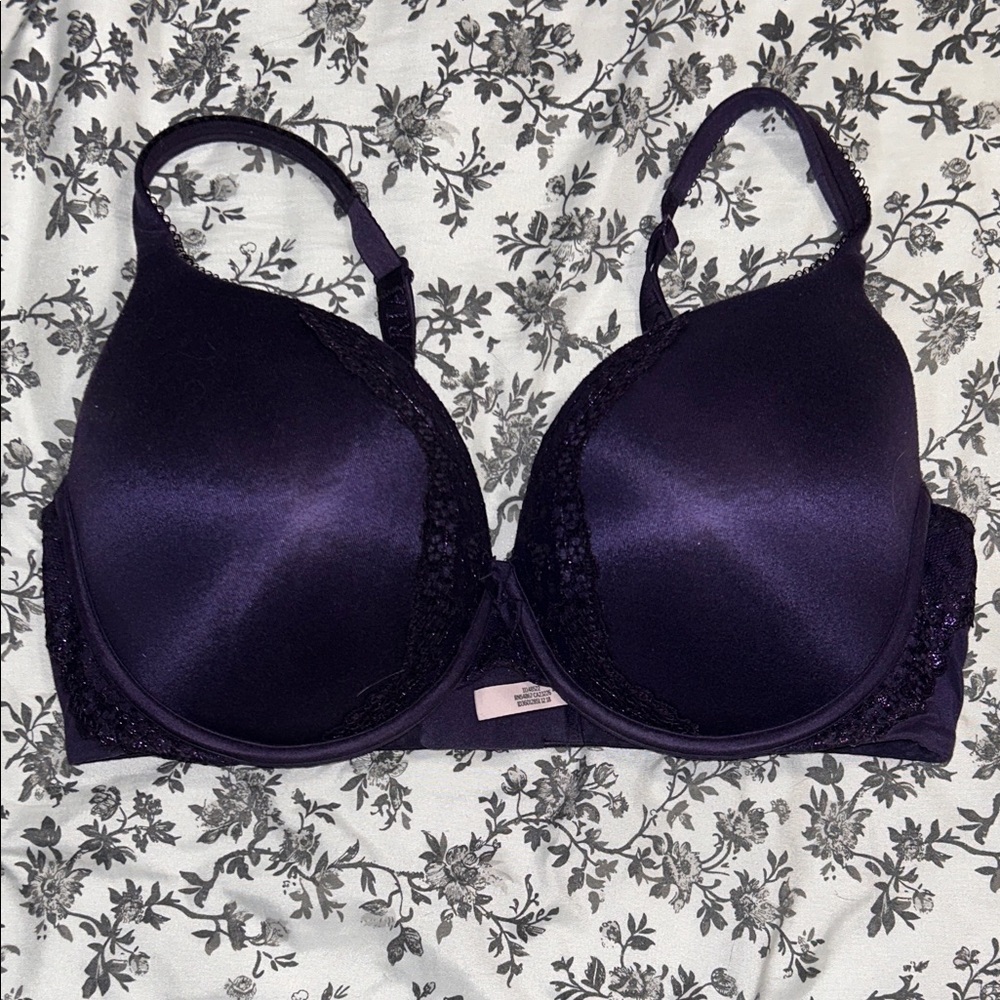 Victoria's Secret Deep Purple Lace Bra